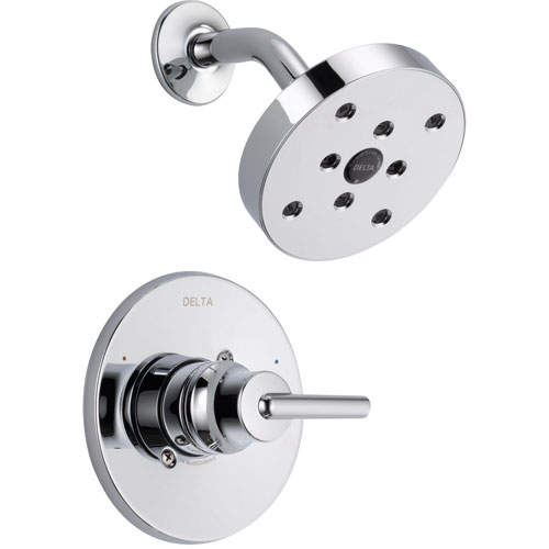 Delta Trinsic Chrome Single Handle Modern Shower Only Faucet with Valve D644V