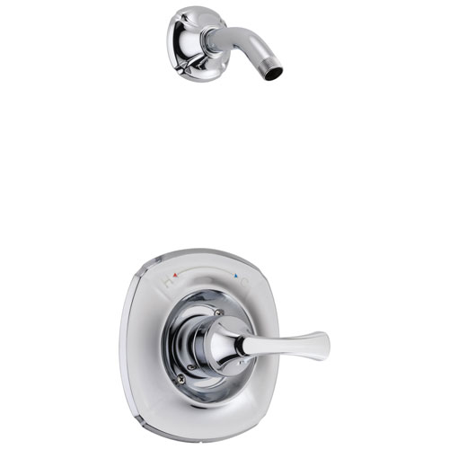 Qty (1): Delta Addison Collection Chrome Monitor 14 Series Single Lever Handle Shower Faucet Trim Kit Less Showerhead