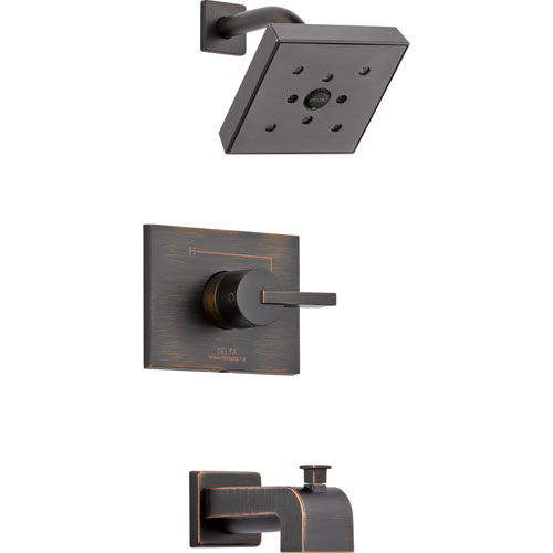 Qty (1): Delta Vero Modern Venetian Bronze Tub and Shower Combination Faucet Trim