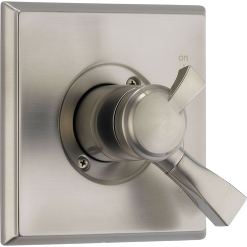 Delta Temperature and Volume Control Stainless Steel Finish Shower w/Valve D119V