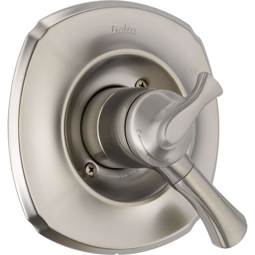 Delta Addison Two Handle Stainless Steel Finish Shower Control with Valve D139V