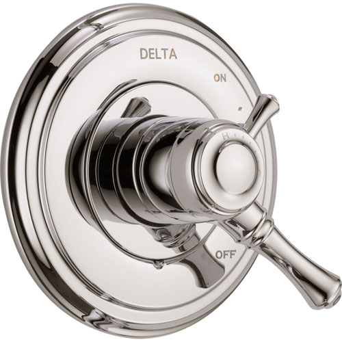 Qty (1): Delta Cassidy Two Handle Polished Nickel Shower Valve Control Trim Kit