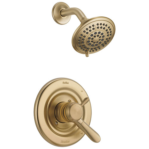 Qty (1): Delta Lahara Champagne Bronze Temp Volume Control Shower Faucet Trim Kit