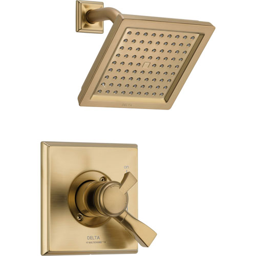 Qty (1): Delta Dryden Champagne Bronze Temp Volume Control Shower Faucet Trim Kit