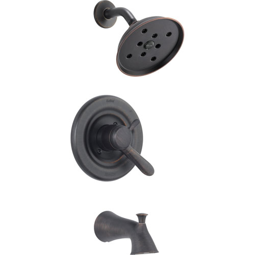 Qty (1): Delta Lahara Dual Control Venetian Bronze Tub and Shower Faucet Trim Kit