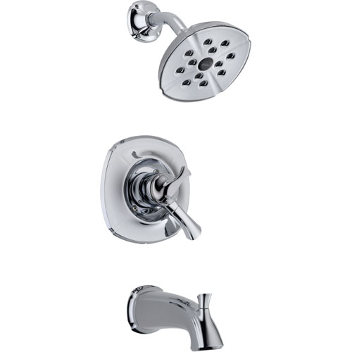 Delta Addison Chrome Dual Control Tub and Shower Combo Faucet with Valve D474V