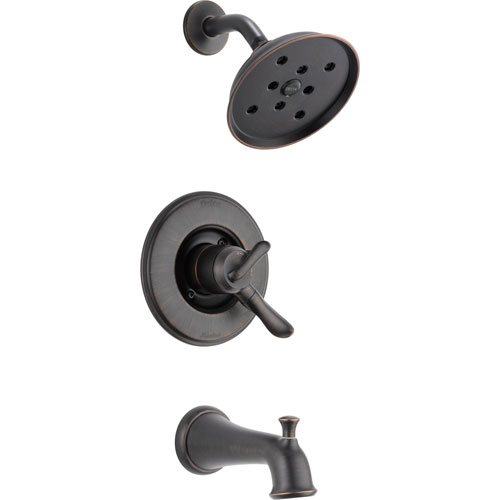 Qty (1): Delta Linden Dual Control Venetian Bronze Tub and Shower Faucet Trim Kit