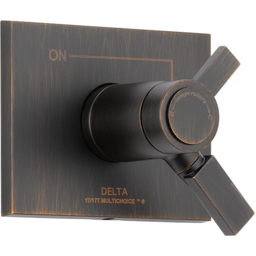 Qty (1): Delta Vero Venetian Bronze Thermostatic Shower Valve Dual Control Trim