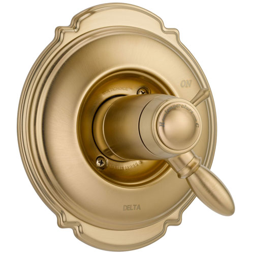 Qty (1): Delta Victorian Champagne Bronze Thermostatic Shower Valve Control Trim