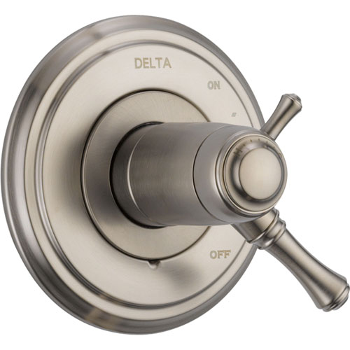 Qty (1): Delta Cassidy Stainless Steel Finish Thermostatic Shower Control Trim