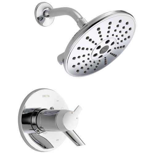 Delta Compel Collection Chrome TempAssure 17T Series ADA Compliant Water Efficient Shower only Faucet Trim (Rough Valve Sold Separately) DT17T261H2O