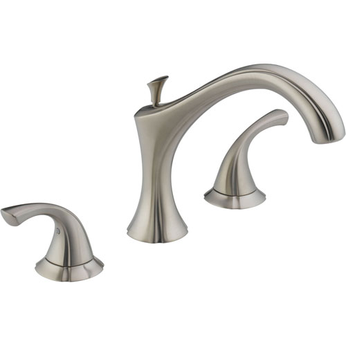 Qty (1): Delta Addison Widespread Stainless Steel Finish Roman Tub Faucet Trim Kit