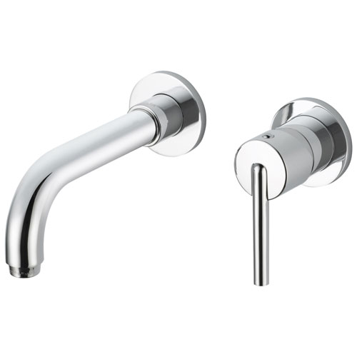 Qty (1): Delta Trinsic Collection Chrome Finish Single Lever Handle Wall Mount Bathroom Sink Lavatory Faucet Trim Kit