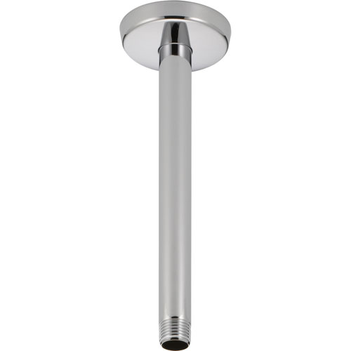 Qty (1): Delta 9 in Ceiling Mount Shower Arm and Flange in Chrome
