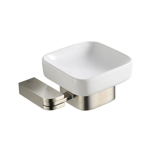 fresca solido modern square brushed nickel bathroom accessory soap fresca solido modern square brushed nickel bathroom accessory soap