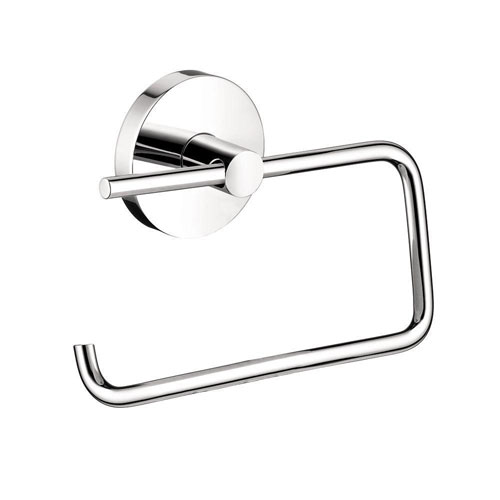 HansGrohe S/E Brass Single-Post Toilet Paper Holder in Chrome 416441 HansGrohe S/E Brass Single-Post Toilet Paper Holder in Chrome 416441