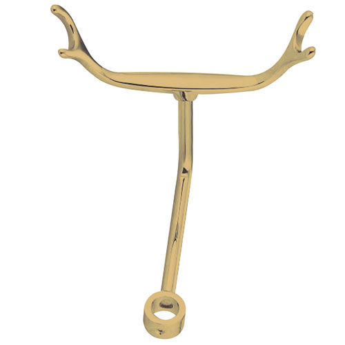 Qty (): Kingston Brass Polished Brass Shower pole Mount Clawfoot Hand Shower Bracket