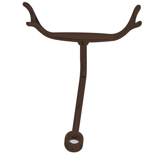 Qty (1): Kingston Brass Oil Rubbed Bronze Shower pole Mount Clawfoot Hand Shower Bracket