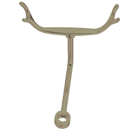 Qty (1): Kingston Brass Satin Nickel Shower pole Mount Clawfoot Hand Shower Bracket