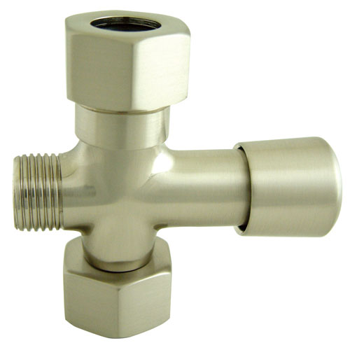 Qty (1): Kingston Satin Nickel Shower Diverter button for use with Clawfoot tub Faucet