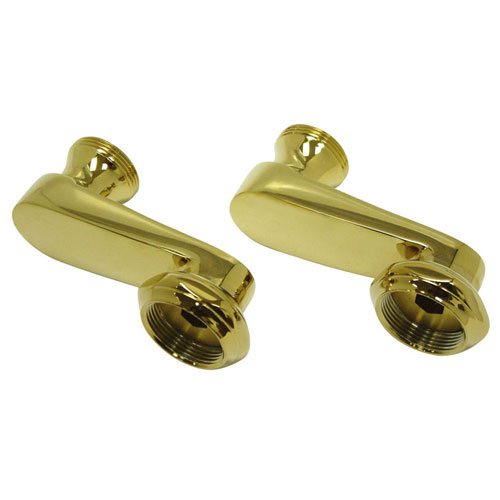 Qty (1): Kingston Brass Clawfoot Tub Faucet Polished Brass Swing Arm with 1-inch Connection