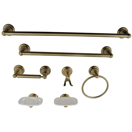 Accessories sets Vintage Brass Complete Bathroom accessory set BAK1750AB1
