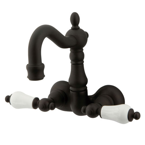 Kingston Brass Oil Rubbed Bronze Wall Mount Clawfoot Tub Faucet CC1075T5