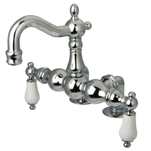 Kingston Brass Chrome Deck Mount Clawfoot Tub Faucet CC1094T1