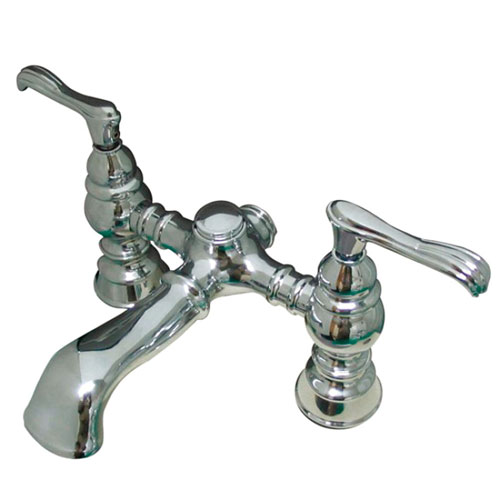 Kingston Brass Chrome Deck Mount Clawfoot Tub Faucet CC1138T1