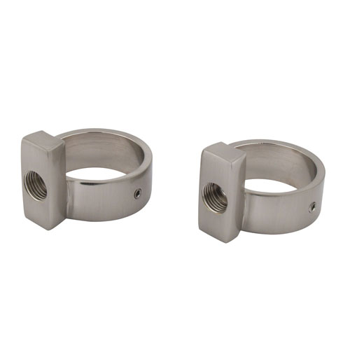 Qty (1): Kingston Brass Satin Nickel Freestanding Supply Line Tub Drain Support Bracelets