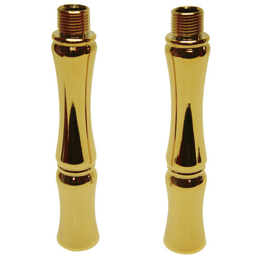 Qty (1): Polished Brass 7-inch Extension Kit for Kingston Brass CC45 Series Supply Lines