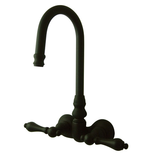 Kingston Brass Oil Rubbed Bronze Wall Mount Clawfoot Tub Filler Faucet CC71T5
