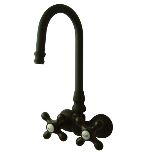 Kingston Brass Oil Rubbed Bronze Wall Mount Clawfoot Tub Filler Faucet CC77T5