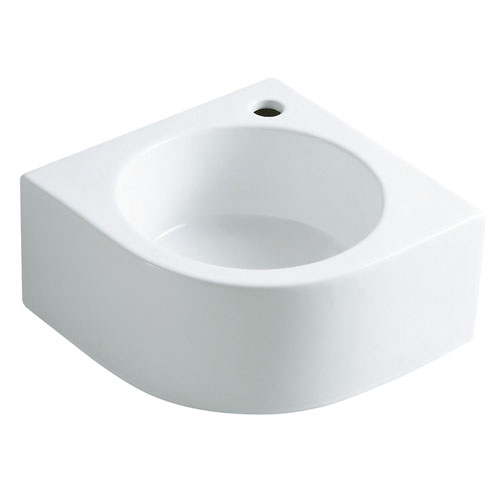 White Manhattan White China Vessel Bathroom Sink with Faucet Hole EV1094