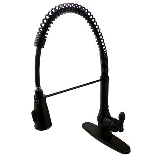 Kingston Oil Rubbed Bronze Single Handle Pre-rinse Kitchen Faucet GS8895ACL