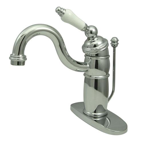 Kingston Brass Chrome Single Handle Bathroom Faucet w Drain KB1401PL