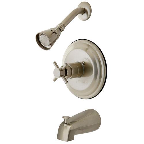 Kingston Brass Concord Satin Nickel Single Handle Tub & Shower Faucet KB2638DX