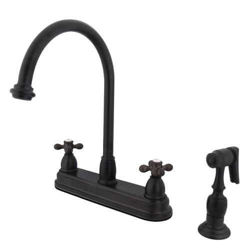 Kingston Oil Rubbed Bronze Two Handle 8