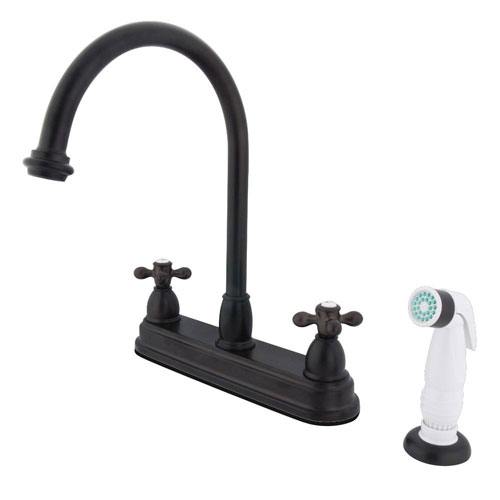 Kingston Oil Rubbed Bronze Two Handle 8