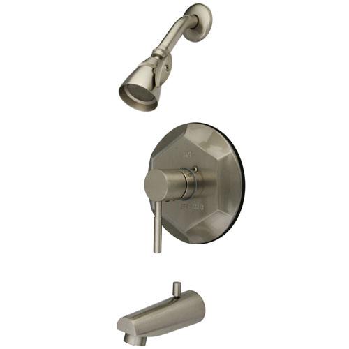 Kingston Brass Concord Satin Nickel Single Handle Tub & Shower Faucet KB4638DL