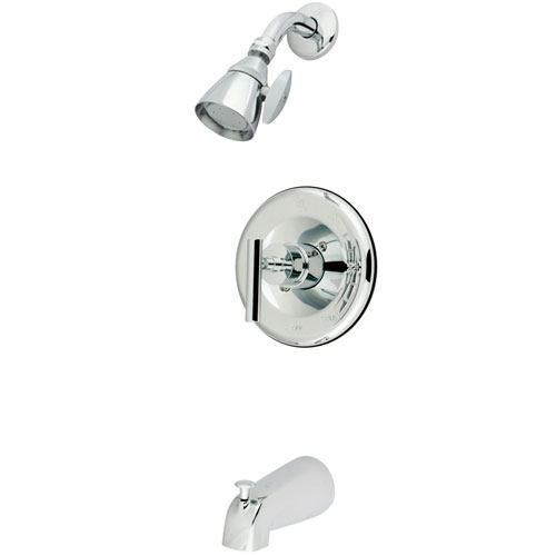 Kingston Brass Chrome Manhattan tub & shower faucet combination KB6631CML