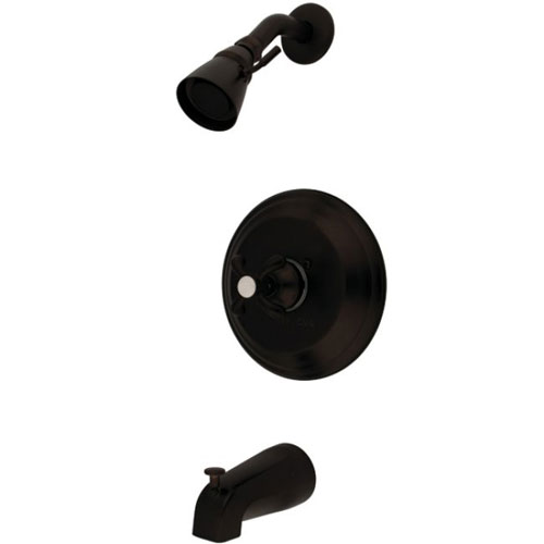 Kingston Oil Rubbed Bronze French Country Tub & Shower Combo Faucet KB7635TX