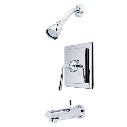 Kingston Brass Silver Sage Chrome Tub & Shower Combination Faucet KB8651ZL
