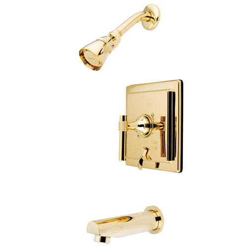 Kingston Polished Brass Single Handle Tub & Shower Combination Faucet KB86520ML