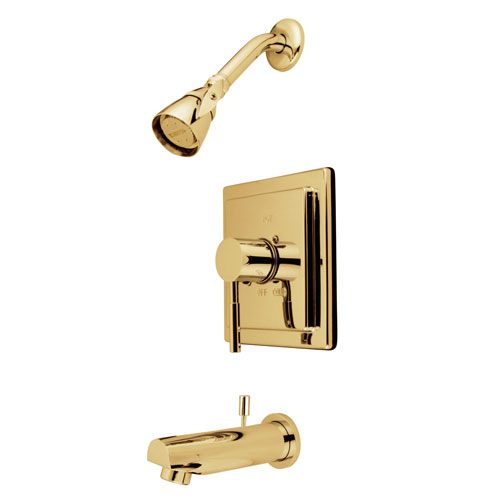 Kingston Brass Concord Polished Brass Single Handle Tub & Shower Faucet KB8652DL