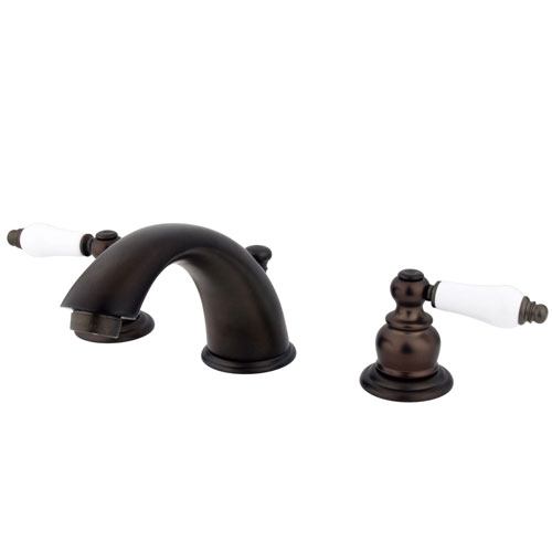 Kingston Oil Rubbed Bronze 2 Handle Widespread Bathroom Faucet w Pop-up KB975B