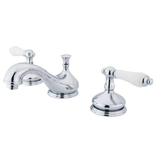 Kingston Brass Chrome 2 Handle Widespread Bathroom Faucet w Pop-up KS1161PL