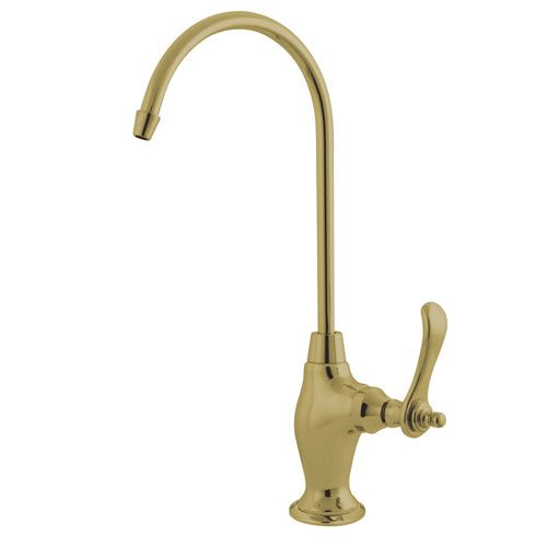 Kingston Polished Brass Templeton Design 1/4 Turn Water Filter Faucet KS3192TL