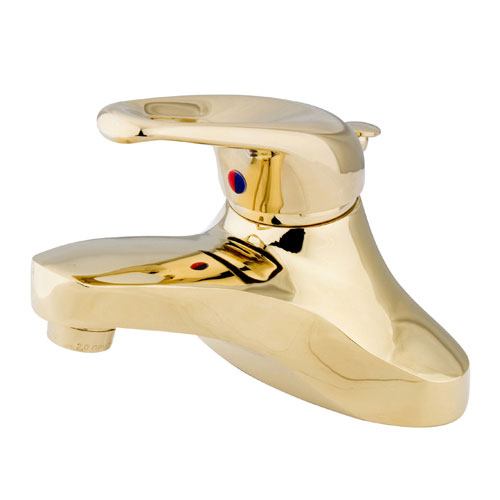 Kingston Polished Brass Single Handle Centerset Bathroom Faucet w Pop-up KS542B
