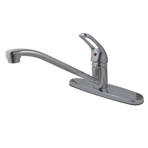Kingston Chrome Single Loop Handle Kitchen Faucet without Sprayer KS561C